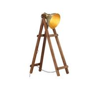 Vidaxl Lampadaire Laiton E27 Bois De Manguier Massif