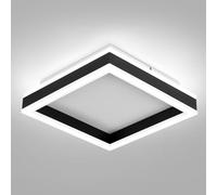Vloitgol Plafonnier LED Moderne, 24W 24cm Blanc Plafonnier LED Carré Moderne Lampe de plafond pour Salon Chambre Cuisine Salle à Manger Couloir Allée luminaires intérieur (Lumière Blanc Froid 6000K)