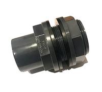 VMC Passage de réservoir en PVC-U 63 mm 75 x 63 x 2 1/2" avec 2 manchons adhésifs de 63 mm de diamètre intérieur et 75 mm de diamètre extérieur avec 2 joints et écrou de blocage