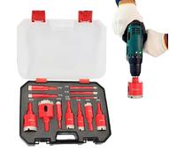Vmiorzq Kit de Carotteuses pour Céramique,Utilisation à Sec Antidérapant - Mèches de Perçage pour Porcelaine - pour Professionnels Propriétaires Plombiers Réparation Murale Câblage
