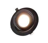 VMVUD Downlight LED intégré à intensité variable noir/blanc | Plafonnier(Black,COOL WHITE 6000K_7W NO DIMMABLE)