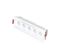 VMVUD Lampe à intensité variable Ligne lumineuse LED Downlight Spot | Plafonnier(Cold White 6000K,ALL BLACK_10W NO DIMMABLE)