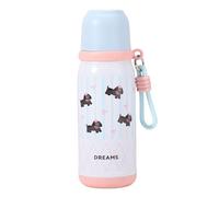 Vnf48 Gobelet à eau isotherme de 500 ml avec un couvercle et trois utilisations, gobelet à paille élégant avec impression personnalisée pour la maison ou les déplacements Vnf48 (23,5 x 8 cm)
