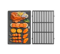 Vnierxful 7638 Grille de cuisson et poêles en fonte pour Weber Spirit I & II 300, Spirit E310, E320, S310 (avec boutons de brûleur avant), 44,5 cm, plaque de rechange pour Weber 300 Serie