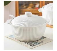 Vnook Soupière en céramique avec louche, soupière de service en porcelaine