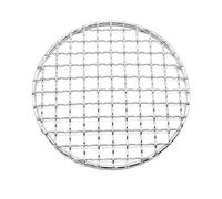 VOANZO Grille de Barbecue Ronde d'extérieur en Maille résistante aux Hautes températures, pour Barbecue Japonais et coréen, épaisseur de 15 cm, Plaque Plate