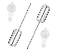 VOANZO Lot de 2 batteurs à Main, pièces de Rechange pour Batteur à œufs électrique, Accessoires pour mélanger Le Lait de Cuisson, la Farine