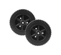 VOANZO Lot de 2 Roues de Gril de 6 Pouces, Roues de Chariot de Barbecue, Roues en Plastique, Roues de Four de Barbecue