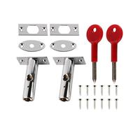 VOANZO Lot de 2 serrures à pêne Dormant à mortaise avec n Acier Inoxydable antivol pour Porte encastrée, verrous de Cadre de sécurité adaptés aux Portes et fenêtres, faciles à Installer