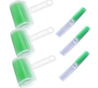 Voarge Lot de 6 rouleaux anti-peluches réutilisables et lavables en 2 tailles - Accessoires - Vert