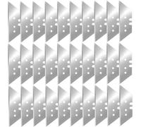 VOBOR 30 Lames Trapèzes 60 x 20 x 0.6 mm, Lame de Cutter de Rechange Universal, pour Couper des Tapis, Cuir, Produits en Aluminium, Plastiques Durs, Carton Epais