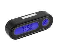 VOBOR Horloge de Voiture, Thermomètre de Voiture, Voltmètre, 2 en 1, Mini Horloge Électronique pour Intérieur de Véhicule de Voiture, Horloge Numérique LED, Thermomètre Voltmètre