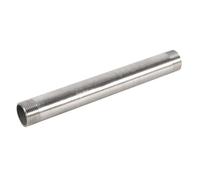 Vobor Mamelon - Tubes et tuyaux en acier inoxydable Raccords SS304 200mm BSP 1/4" 1/2" 3/4" 1" Homme X fileté mâle de raccords de tuyauterie (1Pc) (Taille : 3/4"BSP)