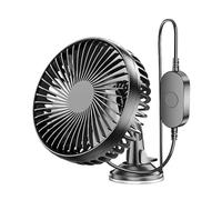 Vocdikficy Ventouse Ventilateur de Voiture 12V/24V Universel à Forte Aspiration, Silencieux, Rotatif, Bruit pour Maison et Voiture,