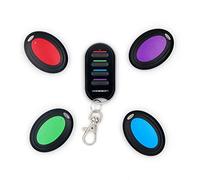 VODESON Localisateur d'objets (clés, Portefeuilles...) Porte Clés Siffleur Key Finder (4 récepteurs)