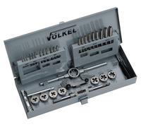 Völkel Jeu de tarauds main et de filières M3-M12 31-PICES MÉTRIQ