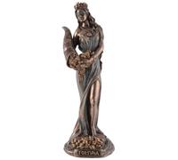 VOGLER Joh. Vogler GmbH Statue Fortuna en bronze - Déesse romaine du bonheur - 16 cm - Figurine porte-bonheur Veronese