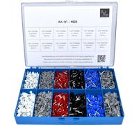 Vogt Verbindungstechnik 4025 Assortiment d'embouts simples 0.5 mm², 4 mm² partiellement isolé blanc, gris, rouge, noir, bleu 2065