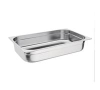 Vogue Bac Gastronorme 1/1, Bac Inox, Profondeur : 100 mm, Capacité : 13,5 litres, Récipient de conservation des aliments chauds et froids, Compatible Bain Marie, Couvercle vendu séparément, K923