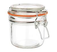 Vogue Bocal à conserve 200 ml (lot de 6), bocaux de conservation, pots de confiture réutilisables, stockage hermétique des aliments, conservation et marinage de cuisine, GH328