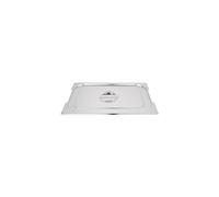 Vogue CB181 Couvercle de poêle en acier inoxydable 1/1 avec poignée Argenté 530 x 325 mm