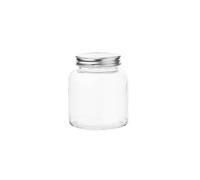 Vogue CP082 Bocal en verre avec couvercle en acier inoxydable, 84 mm de diamètre x 100 mm de hauteur, 330 ml, 340 ml