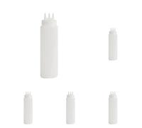 Vogue CW725 Bouteille souple transparente avec 3 embouts 680,4 g (Lot de 5)
