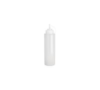 Vogue Flacon Doseur Transparent pour Sauces 994 ml/35 oz, Bouchon à Vis, Col Large pour Remplissage Rapide et Facile, Dimensions: 288(H) x 76(Dia)mm, W832