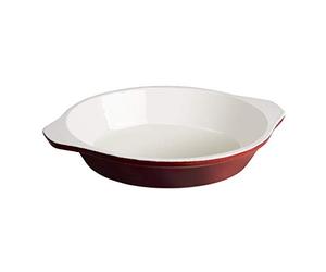 Vogue GH315 Platà gratin rond en fonte Rouge 400 ml