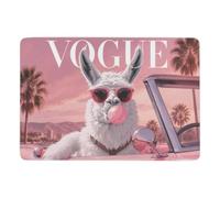 Vogue Llama with Bubble Gum Tapis 150 x 100 cm, Doux et Antidérapant | Tapis antidérapant avec surface douce; se place facilement près du lit ou du canapé; pour chambre