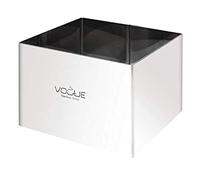 Vogue Mouleà gâteau carré en acier inoxydable 6 x 8 x 8 cm