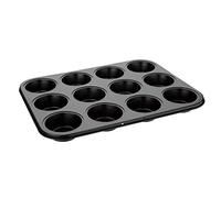Vogue Mouleà muffins anti-adhésif en acier carbone pour 12 muffins 35 x 27 x 3 cm