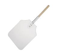 Vogue Pelleà pizza en aluminium avec manche en bois 31 x 36 cm