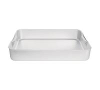 Vogue Plat a rotir profond, plaque de cuisson profonde en aluminium, taille : 100 (H) x 610 (L) x 455 (P) mm, poignées intégrées, K416