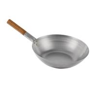 Wok en acier Vogue à fond plat, 35,5 cm