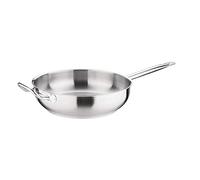 Vogue Sauteuse en acier inoxydable 30 cm, taille : 300 mm de diamètre / 5,1 litres, compatible tout feux, poêle compatible induction, passe au lave-vaisselle, usage professionnel et domestique, FB699