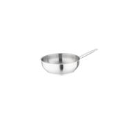 Vogue Sauteuse évasée en acier inoxydable, 240 mm/3,05 litres, toutes plaques de cuisson, compatible source de chaleur et induction, passe au lave vaisselle, poêle profonde, M923