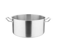 Vogue T088 Grande Marmite en Acier Inoxydable de 18,5 Litres, 360 mm Compatible avec Tous les Types de Feux, Convient pour le Couvercle T147