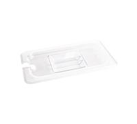 Vogue U254 en polycarbonate crantée Couvercle GN, 1/6 clair,