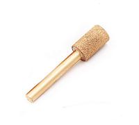 Vogueing Tool 6MM Tige Marbre Meulage Bord Fraise Brasé Diamant Rotatif Fraise Peeling Outil pour Jade Pierre Béton Céramique Tête plate 12MM-100#