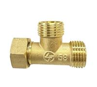 Vogueing Tool Connecteur de tuyau 3 voies 1/2" Connecteur de tuyau en T égal mâle et femelle pour systèmes de tuyauterie d'air gaz, eau (type C)