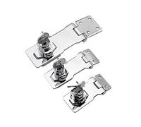 Vogueing Tool Lot de 3 loquets de porte avec t vis - 90 degrés - Bouton de sécurité pour verrouillage des portes d'abri, meubles et boîtes (105 mm)