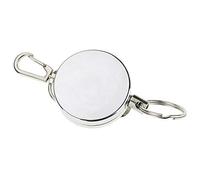 Vogueing Tool Lot de 3 porte-clés avec bobine rétractable de 4 cm en acier télescopique de 68 cm pour carte d'identit t badge