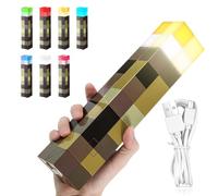 VOHESEA Lampe murale Craft, 28 cm Lampe de nuit rechargeable, 7 couleurs Éclairage main/mural avec crochet, Lamp de chevet avec charge USB, Cadeau de cosplay, décoration de fête Pour enfants