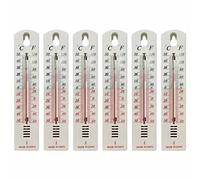 Voiakiu 6 Thermometre Interieur précis pour Une Utilisation comme Thermometre Interieur Maison, au Bureau, dans Le Jardin ou dans la Serre - Facile à Fixer au ur
