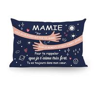 Voici un câlin rien que pour toi mamie pour les moments où nous sommes séparés Pour te rappeler que je t’aime très Taies d'oreiller pour grand-mère Anniversaire Fête des mères Cadeau de Noël (mamie-b)