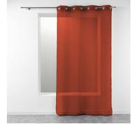 Voilage à œillets Douceur d'Intérieur 140 x 280 cm - Etamine Crash Telma Terracotta