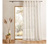 Voilage accroche 3-en-1 - Effet lin LUZ Naturel 140x260 cm