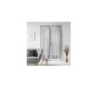Voilage - Candide - Paire de voilage à fronces - 70 x 200 cm - Gris - Polyester 100%