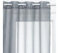 Voilage design 3D Pois - 140 x 240 cm - Gris